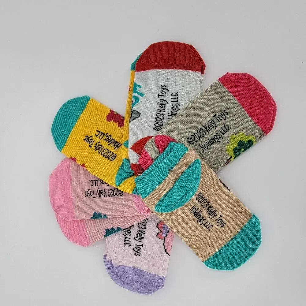 Bioworld Squishmallows Squad Youth Ankle Socks 6-Pack Sock Size 7-9 NEW
